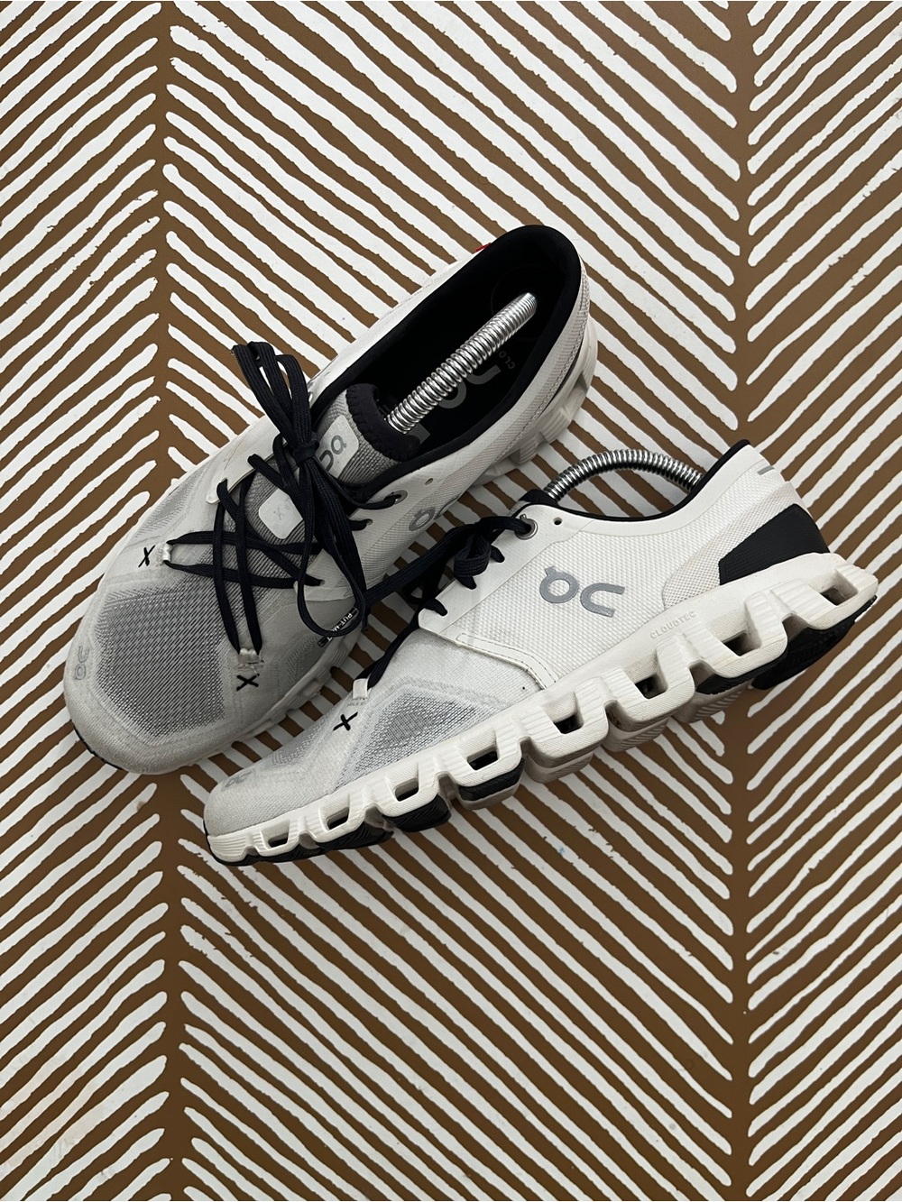 On Women's Cloud X 3 Ivory Sneakers (women's 10)